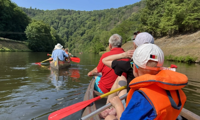 Kanufahrer auf der Lahn - Bild 3